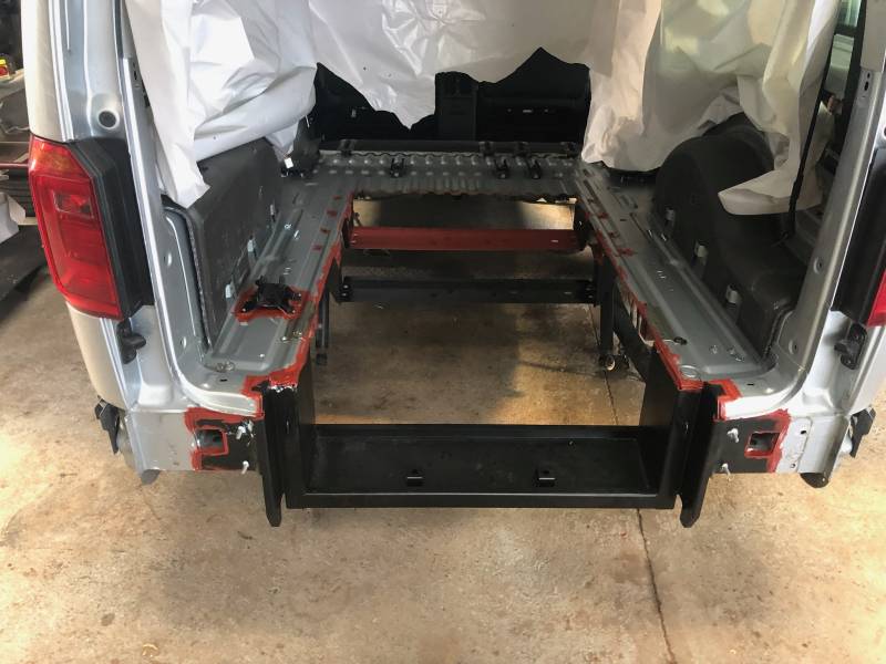 Décaissement arrière permettant l'accès fauteuil et le transport PMR Auvergne Rhône Alpes